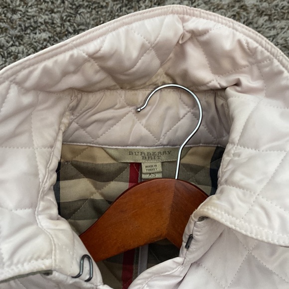 Blush pink Burberry quilted Coat - Picture 15 of 17
